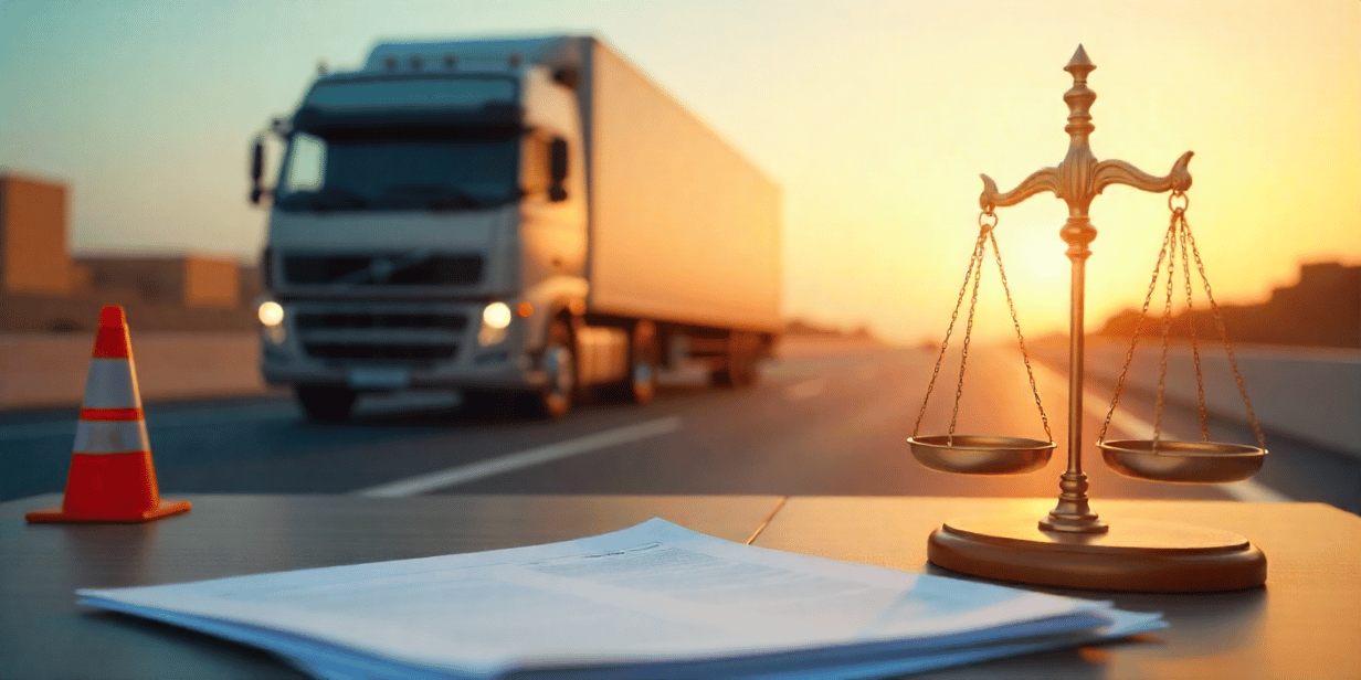 دراسة حالة قانونية: حادث شاحنة في عام 2023